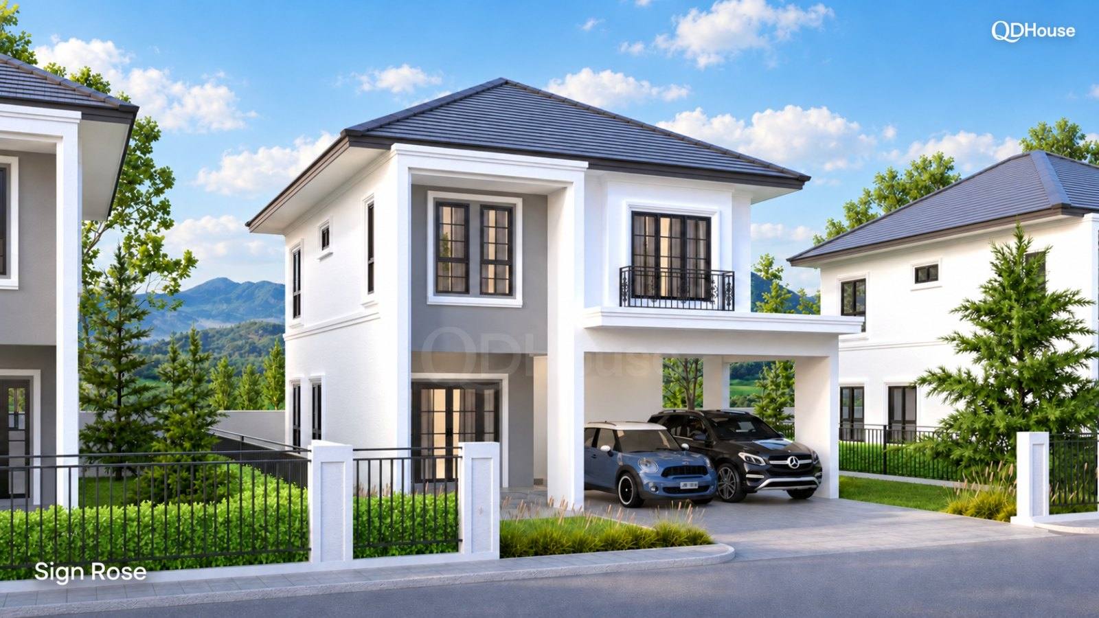 แบบบ้าน ซายน์ โรส 2 ชั้น 3 ห้องนอน